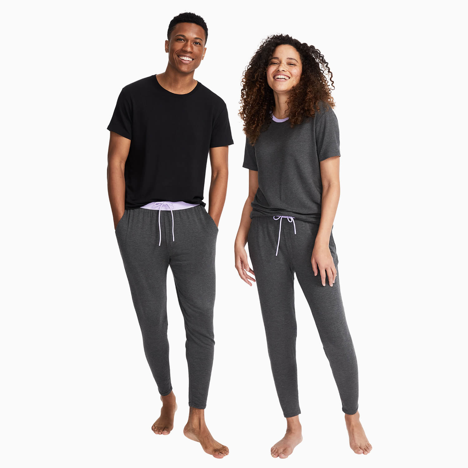 Gray/Lavender Long Jambys